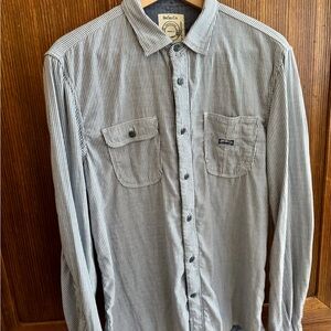 Diesel Men's Striped Gray Shirt